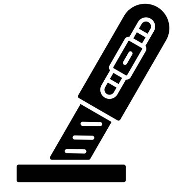 Kalem. Web simgesi basit illüstrasyon