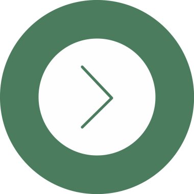 ok yönü çember simgesi ana hat biçiminde