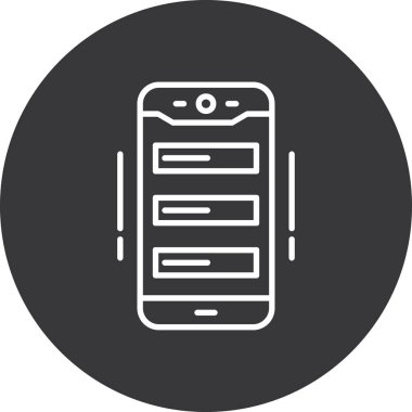 Smartphone Simgesi, vektör illüstrasyonu