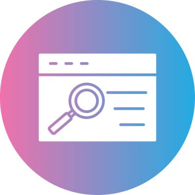 Arama simgesi vektör illüstrasyonu