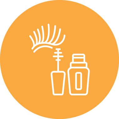 Bir fırça ve çiçeğin vektör çizimi