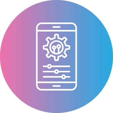 Vektör Mobil simge illüstrasyonu