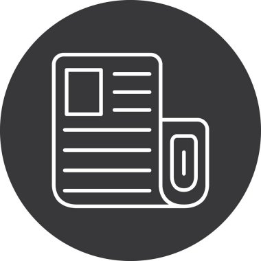 Dosya modern simgesinin vektör illüstrasyonu