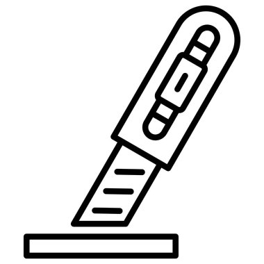 Kalem. Web simgesi basit illüstrasyon