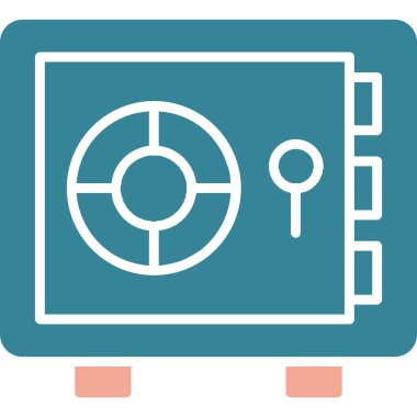 Kamera ile mavi arkaplanın vektör illüstrasyonu