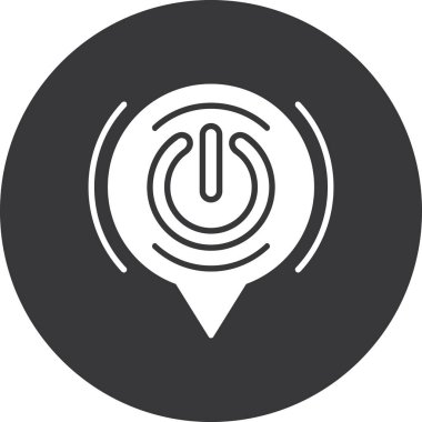 Modern oto tamir simgesinin vektör illüstrasyonu