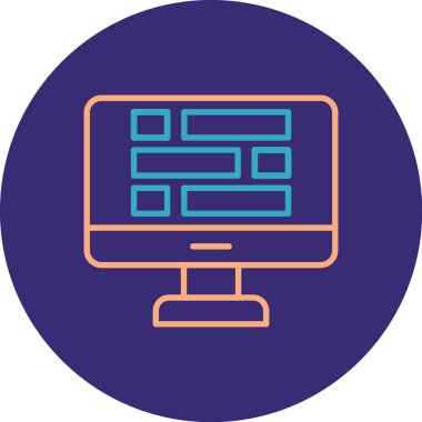 seo modern simgesinin vektör illüstrasyonu