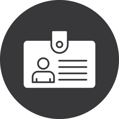 Kartvizit simgesinin vektör illüstrasyonu