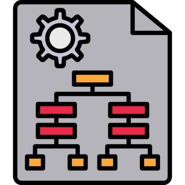 Sunucu. Web simgesi basit illüstrasyon