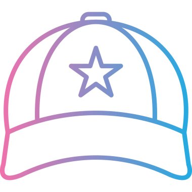 Şapka. Web simgesi basit illüstrasyon