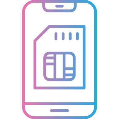 Cep telefonu. Basit resimleme