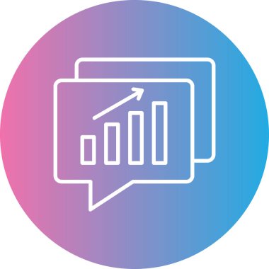 Bir grafik simgesinin vektör illüstrasyonu