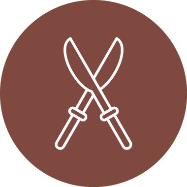 Bahçe simgesinin vektör illüstrasyonu