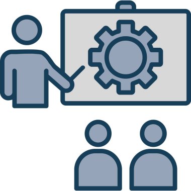 iş yönetimi simgesi vektör illüstrasyonu