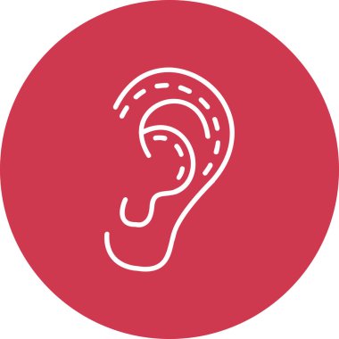 kulak simgesi vektör illüstrasyonu