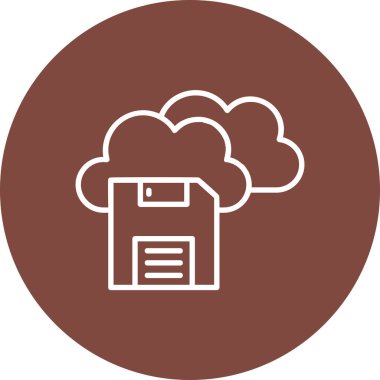 Bulut. Web simgesi basit tasarım