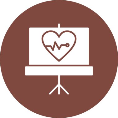 Bir kalp simgesinin vektör illüstrasyonu