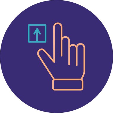 el simgesi, vektör illüstrasyonu