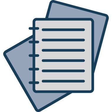 Kağıt kağıt. Web simgesi basit illüstrasyon