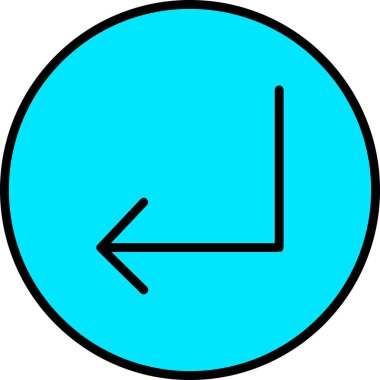 ok sol yön simgesi dosya dış hatları biçiminde