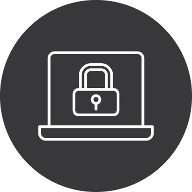 ikon vektör illüstrasyonunu kilitle