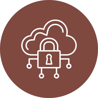 bulut hesaplama simgesi, vektör illüstrasyonu