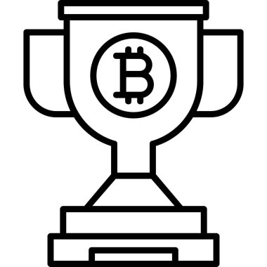 bitcoin. Web simgesi basit illüstrasyon