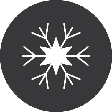 kar Tanesi web vektör simgesi