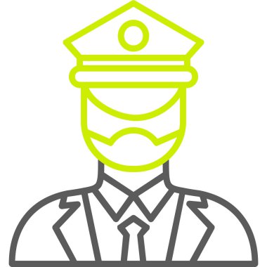 Bir insan simgesinin vektör illüstrasyonu