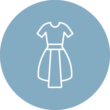 Elbise. Web simgesi basit illüstrasyon