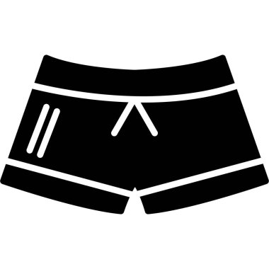 pantolon simgesi, basit vektör illüstrasyonu