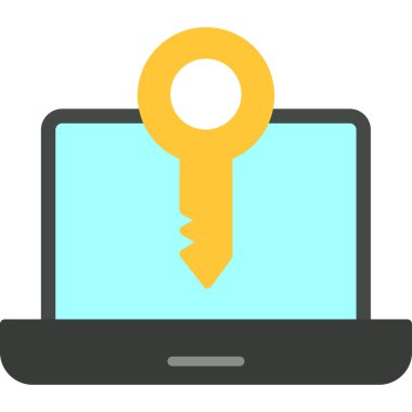 Kilit. Web simgesi basit illüstrasyon