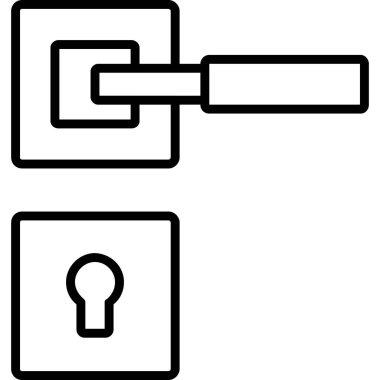 Kilit simgesi ayarlandı, vektör