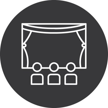 futbol gol çizgisi simgesi, vektör, illüstrasyon