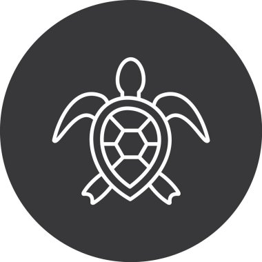 Kaplumbağa simge vektör çizim