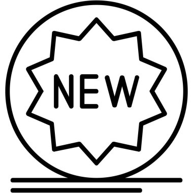 yeni ürün web simgesi basit vektörü