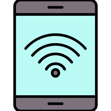 wifi vektör simgesi modern basit illüstrasyon
