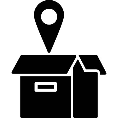 konum haritası konumu simgesi katı biçimli