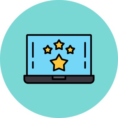 Bilgisayar. Web simgesi basit illüstrasyon