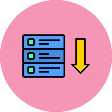 Dosya simgesinin vektör illüstrasyonu