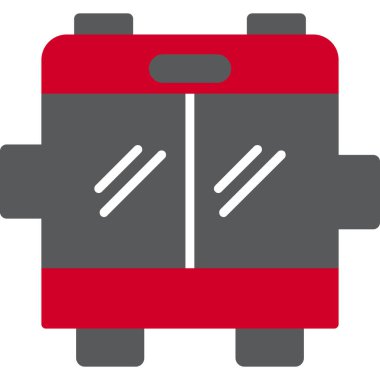 bus simgesi vektör illüstrasyonu