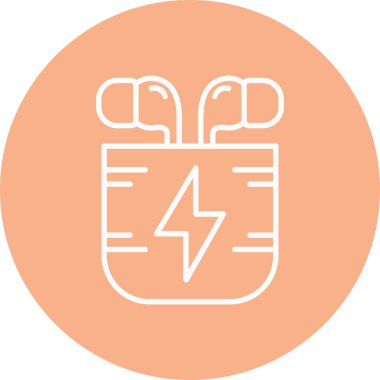 elektrik pil simgesi, vektör illüstrasyonu