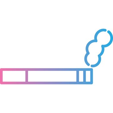 sigara ikonu vektör illüstrasyonu