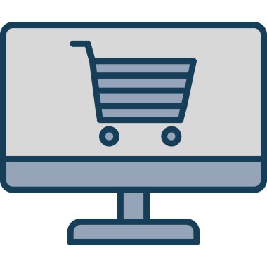 İnternet mağazası. Basit resimleme