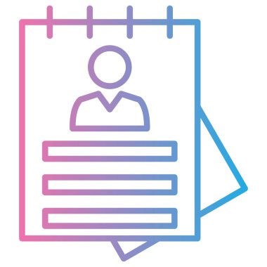 Belge simgesinin vektör illüstrasyonu