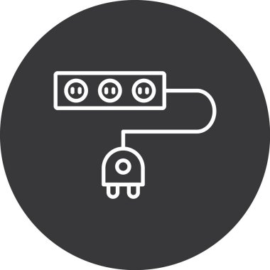 vektör elektrik fişi simgesi