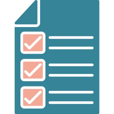 Liste vektör simgesini kontrol et