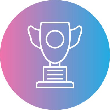 Kupa. Web simgesi basit illüstrasyon