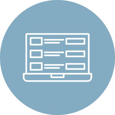 Web simgesi vektör illüstrasyonu