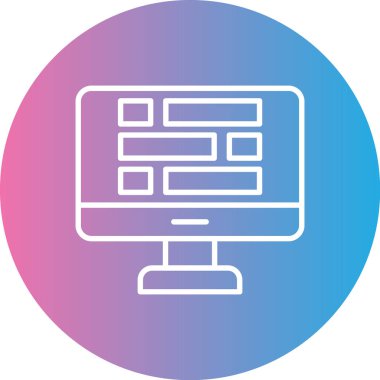 seo modern simgesinin vektör illüstrasyonu